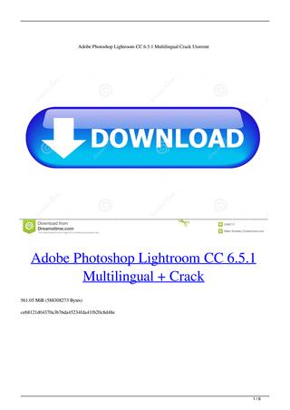 Adobe Lightroom 6 Free Download Full Version Crack